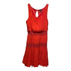 Small‎ summer or spring dress Lily Rose. Good used condition. Coral, slip on,